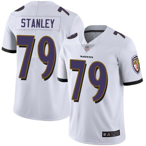 Baltimore Ravens Limited White Men Ronnie Stanley Road Jersey NFL Football #79 Vapor Untouchable